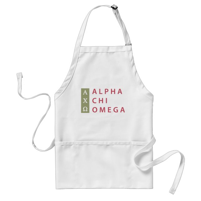 Tablier Alpha Chi Omega | Logo Empilé (Devant)