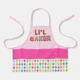 Tablier Alphabet mignon et festif Cookie Li'l Baker