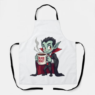Tablier Amant de café vampire � Chemise de latte effrayant