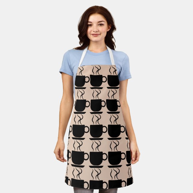 TABLIER AMATEUR DE CAFÉ MOCHA KITCHEN APRON (Porté)