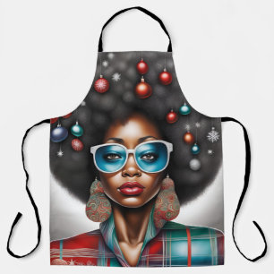 Tablier Ambiance de vacances femme afro