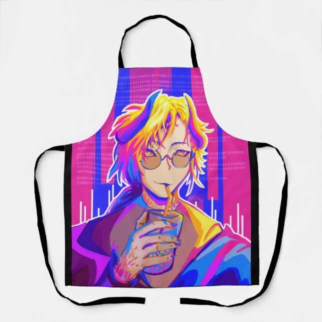Tablier Ambiance estivale Anime (Recto)