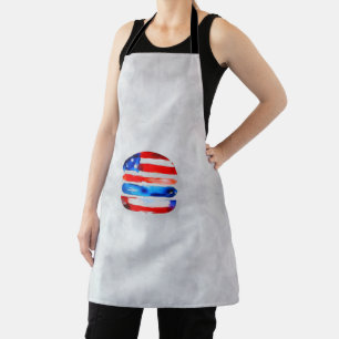 Tablier America Burger (Peinture Blanche No. 3)