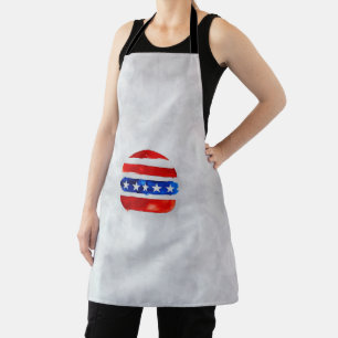 Tablier America Burger (Peinture Blanche No. 4)