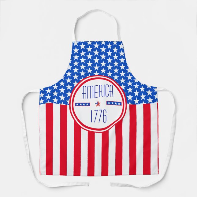 Tablier Américain patriotique 1776   (Recto)