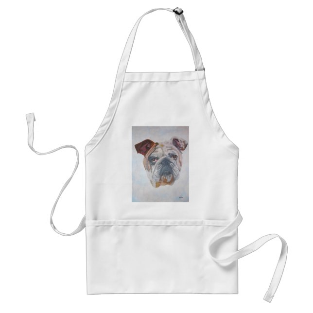 Tablier American Bulldog Artistic Pet Portrait (Devant)