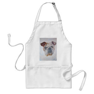 Tablier American Bulldog Artistique Portrait pour animaux