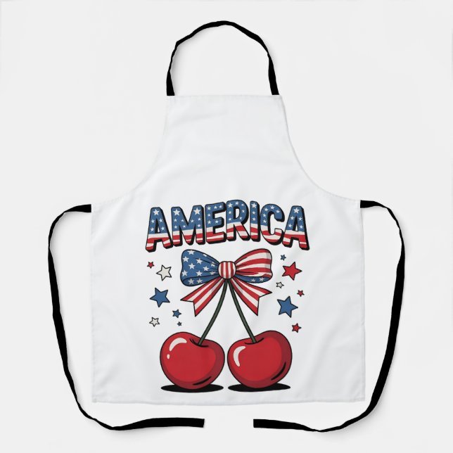 Tablier American Coquette Bow Cherche esthétique USA Drape (Recto)