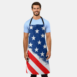 Tablier American Flag Shirt USA Patriotique Star Stripes
