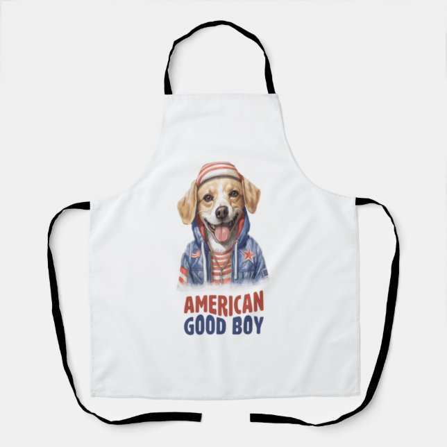 Tablier American GoodBoy Dog US Jacket 4 juillet (Recto)
