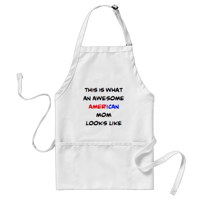 Tablier american mom, awesome (Devant)