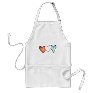Tablier American Patriot USA Pride Hearts Apron