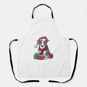 Tablier American Pit Bull Terrier Chien vêtements de Noël