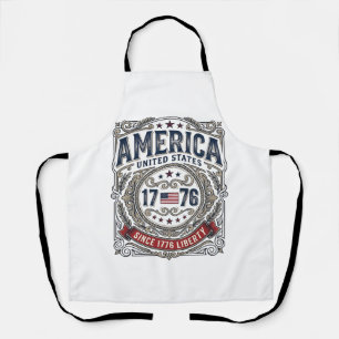 Tablier Amérique vintage 1776 Liberté patriotique
