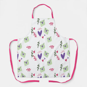 Tablier Amour coeur motif pour Saint Valentin