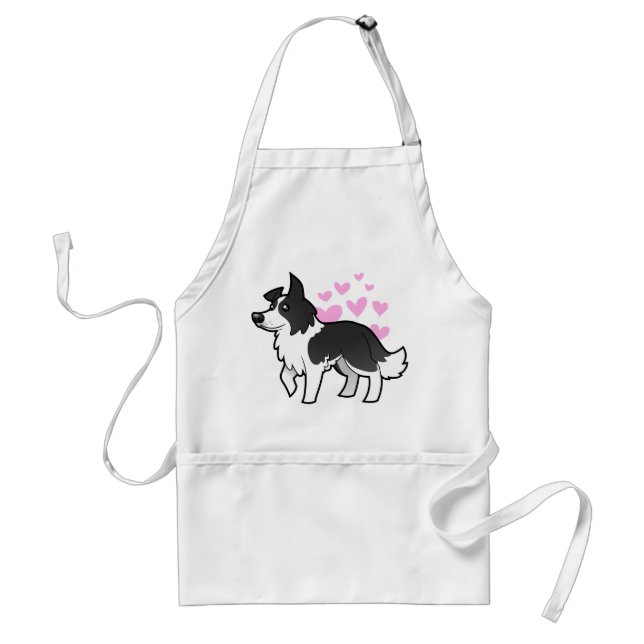 Tablier Amour de border collie (Devant)