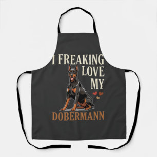 Tablier Amour de Dobermann Amateur de Chien