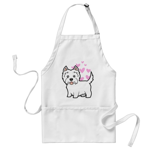Tablier Amour de Terrier blanc de montagne occidentale (Devant)