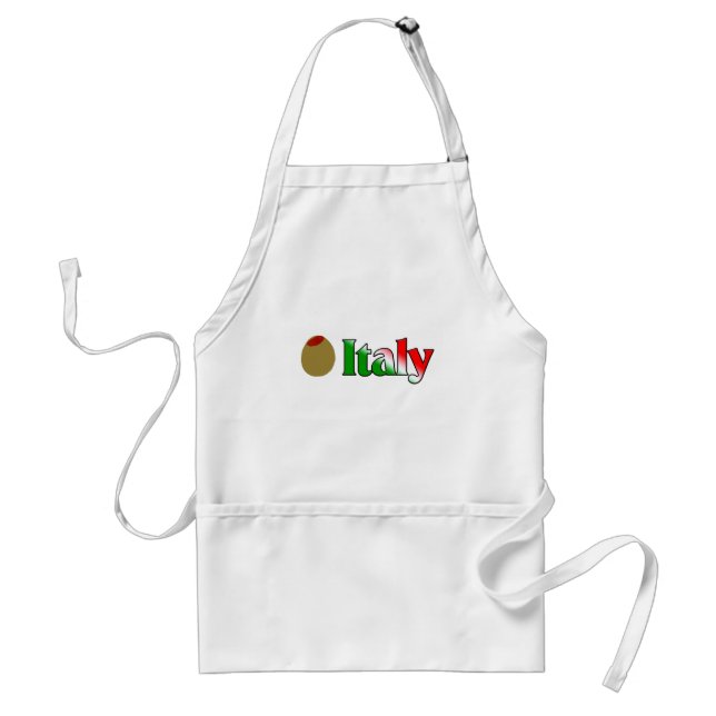 Tablier (Amour d'I) l'Italie olive (Devant)
