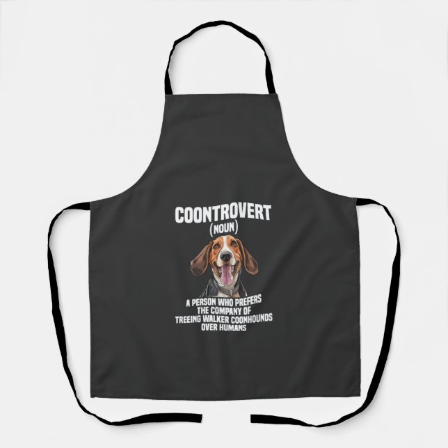 Tablier Amoureux de Treeing Walker Coonhound Chien Coontro (Recto)