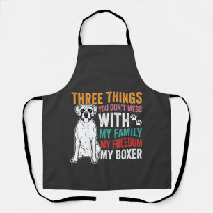 Tablier Amoureux des chiens de la famille Boxer Freedom