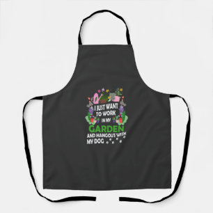 Tablier Amoureux des chiens Gardener Garden Animaux Plante