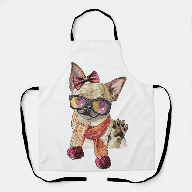 Tablier Amusant Chihuahua Dog Apron (Recto)