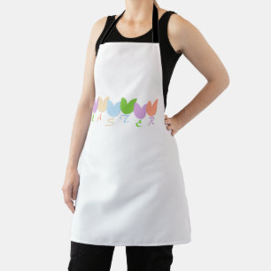 Tablier Amusant, Couleurs Pastel mignonnes Tulipes de Pâqu