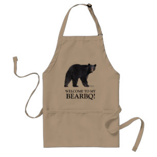 Tablier Amusant noir ours Barbecue Apron