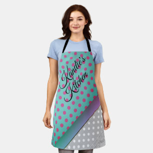 Tablier Amusant Polka Dot Colorblock Apron