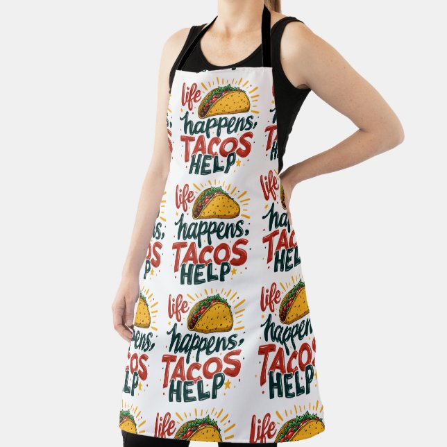 Tablier Amusant Taco Lover Fiesta Humour alimentaire Art B (Insitu)