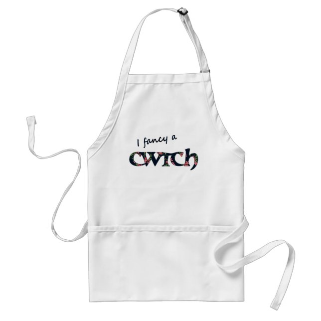 Tablier Amusant Welsh Cwtch Apron, Floral (Devant)