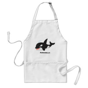 Tablier Amusante baleine orque mignonne dessin animé