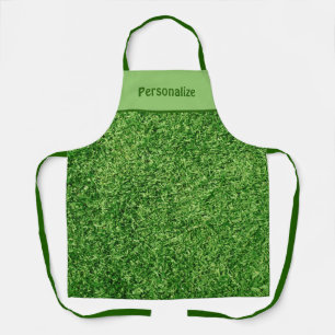 Tablier Amusante pelouse verte