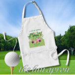 Tablier Amusants Golf Panier Monogramme Nom Love Greens<br><div class="desc">Amusez-vous avec celui-ci — quelqu'un en tête qui correspond à ce message ? Chariot de golf; clubs; monogramme et prénom et message : "I Love My Greens". Et c'est probablement le cas. Ferait un grand cadeau pour n'importe quelle occasion. Si vous avez des questions de design, envoyez un conversation et...</div>