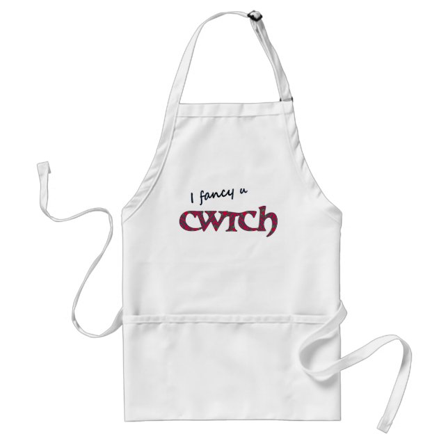 Tablier Amusants Welsh Cwtch Apron : Motif géométrique ver (Devant)