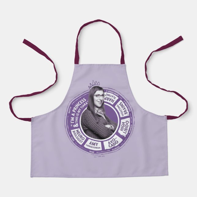 Tablier Amy Farrah Fowler - Graphique d'informations (Recto)