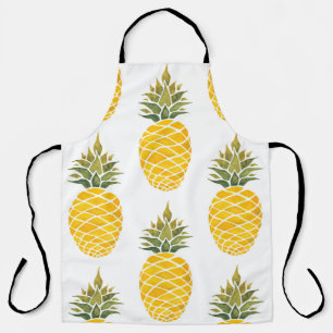 Tablier Ananas. Aquarelle peinture à la main w