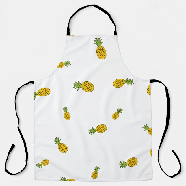 Tablier Ananas mignon motif sans couture arrière - plan. V (Recto)
