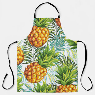Tablier Ananas. Motif sans couture. Patte florale vintage