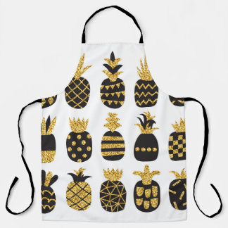 Tablier Ananas noirs : Ensemble texturé unique