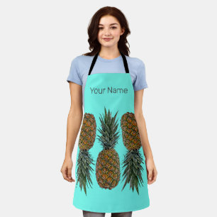 Tablier Ananas Retro Végétal et Végétarien Fruit Vintage