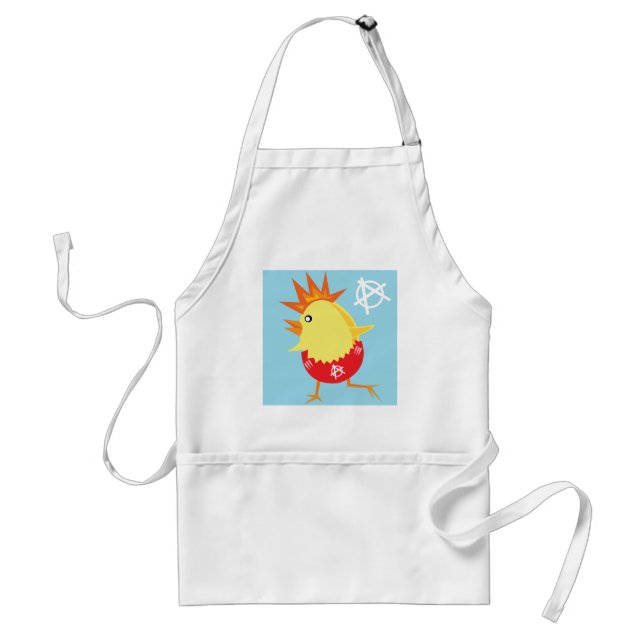 Tablier anarchie punk rock easter chick (Devant)