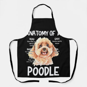 Tablier Anatomie D'Un Poodle Pour Amoureux de les chiens