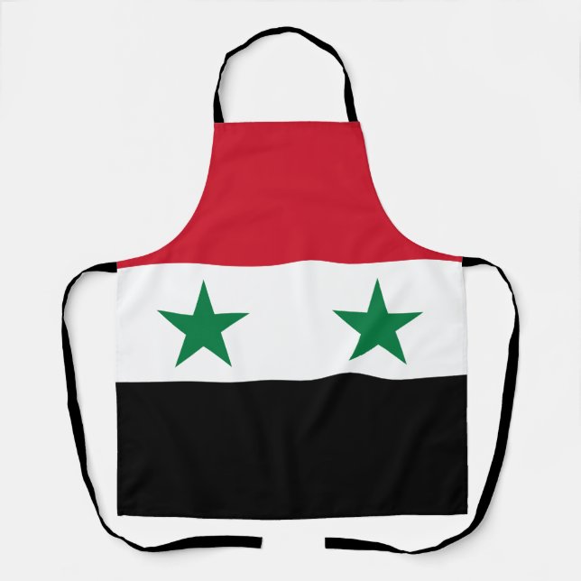 Tablier Ancien drapeau de Syrie (Recto)