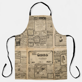 Tablier Ancien journal : arrière - plan de papier vintage.