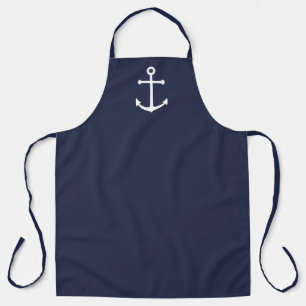 Tablier Ancre Bleue Marine Nautique