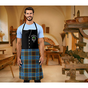 Tablier Anderson Clan Badge & Tartan Kilt Apron