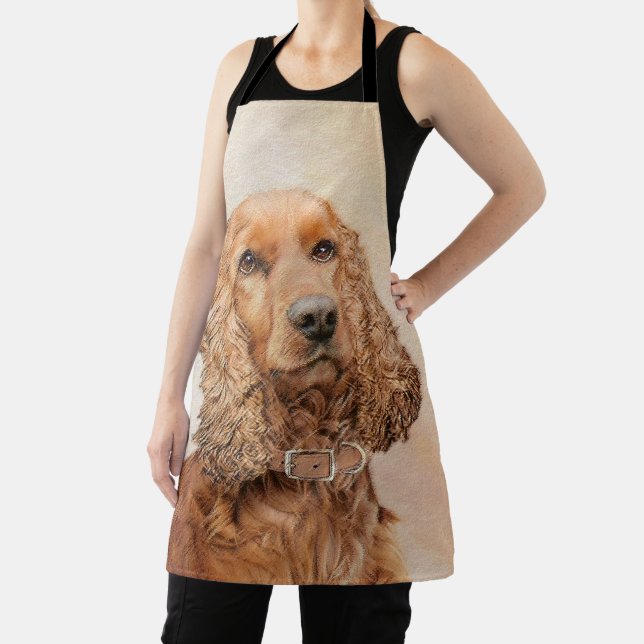 Tablier Anglais Cocker Peinture Espagnole - Art Chien orig (Insitu)