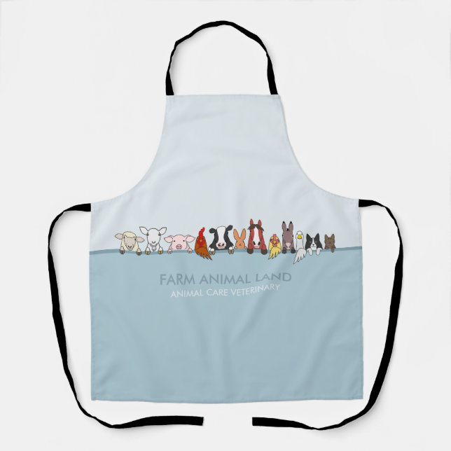 Tablier Animaux de Ferme Forestiers (Recto)